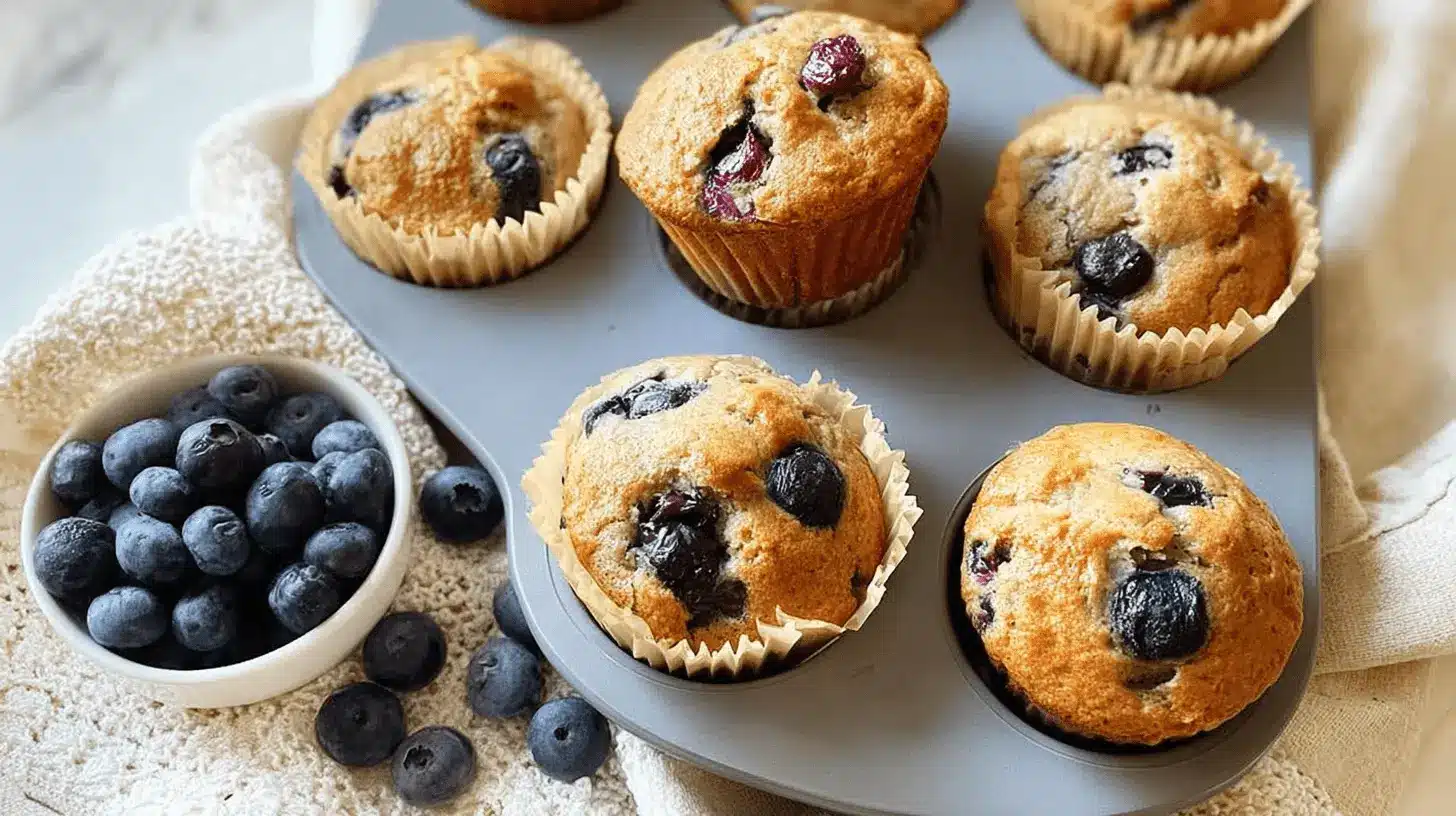 Delicious Blueberry Cottage Cheese Muffins (Easy One-Bowl Recipe!)