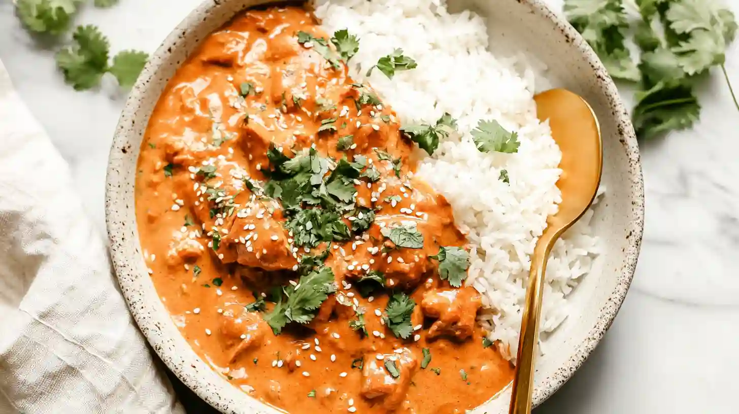 Hearty fall crockpot recipe with beef, carrots, potatoes, and onions stewing in a slow cooker, steam rising, cozy kitchen setting.