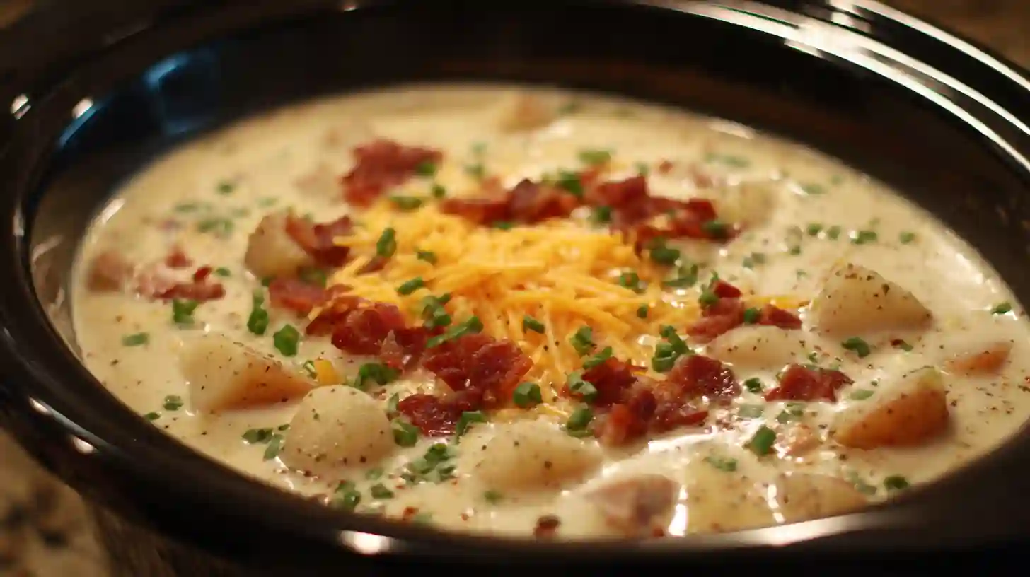 Quick & Easy Potato Soup Crock Pot Recipe