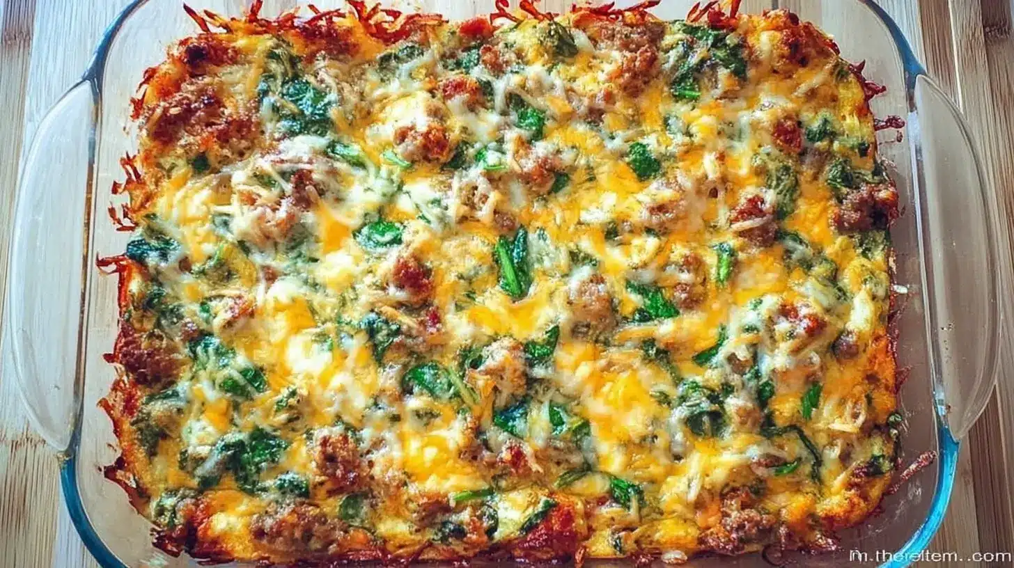 The Ultimate Cheesy Sausage Breakfast Casserole